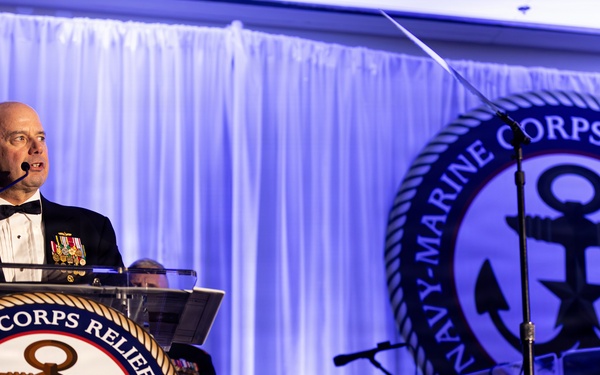 The Commandant, Gen. Eric M. Smith is the guest of honor of the Navy Marine Corps Relief Society Ball