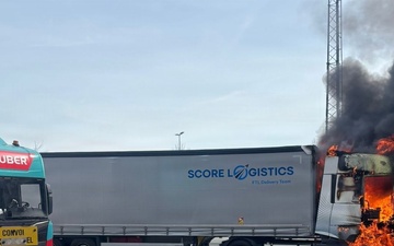 Army chaplain helps rescue burning trucker in Austria