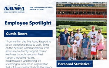 NUWC Division, Keyport Employee Spotlight: Curtis Beers