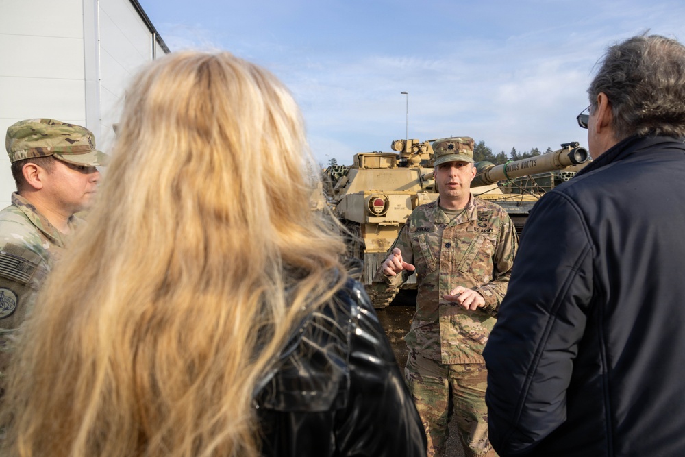 Roman Pipko gets a look at a U.S. Army M1A2 Abrams tank