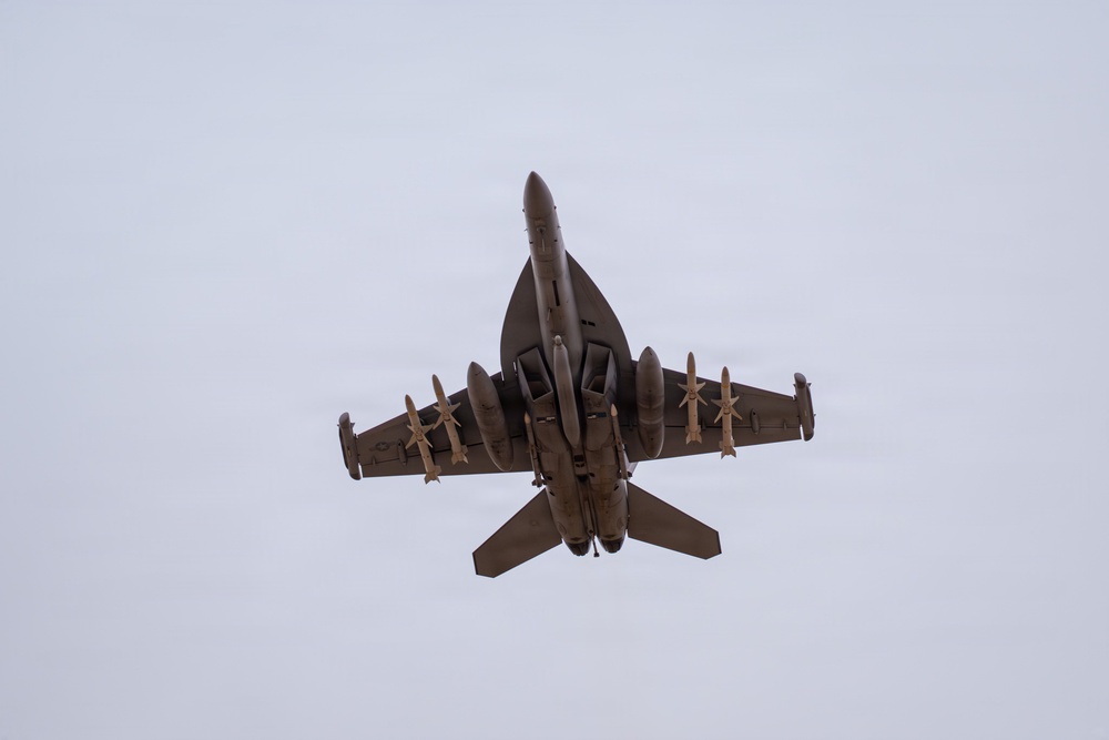 U.S. Navy Fighter Jets Take Off During Operation Epic Fury