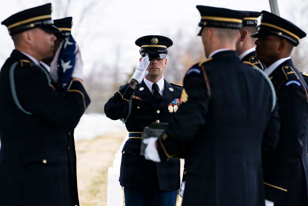 Military Funeral Honors are Conducted for U.S. Army Cpl. Thaddeus Pecorak