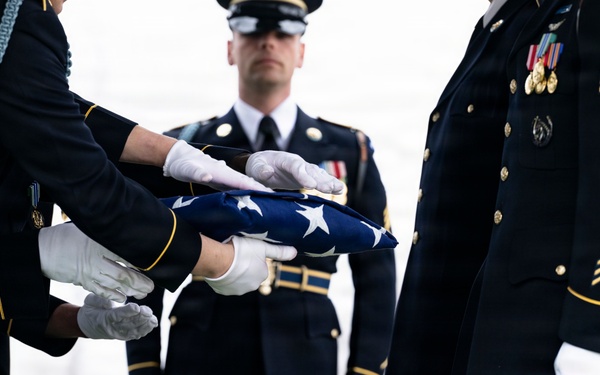 Military Funeral Honors are Conducted for U.S. Army Cpl. Thaddeus Pecorak