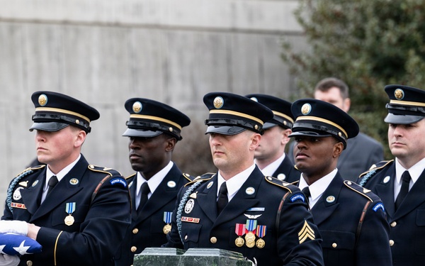 Military Funeral Honors are Conducted for U.S. Army Cpl. Thaddeus Pecorak
