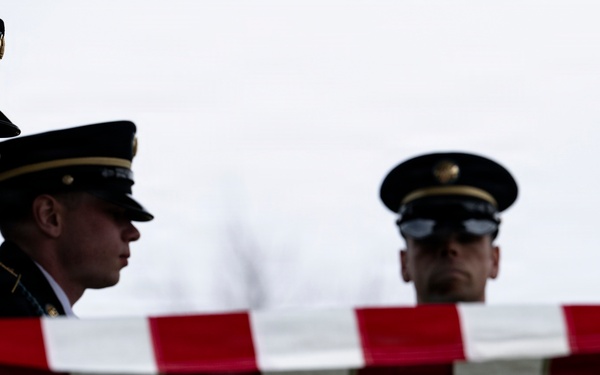 Military Funeral Honors are Conducted for U.S. Army Cpl. Thaddeus Pecorak