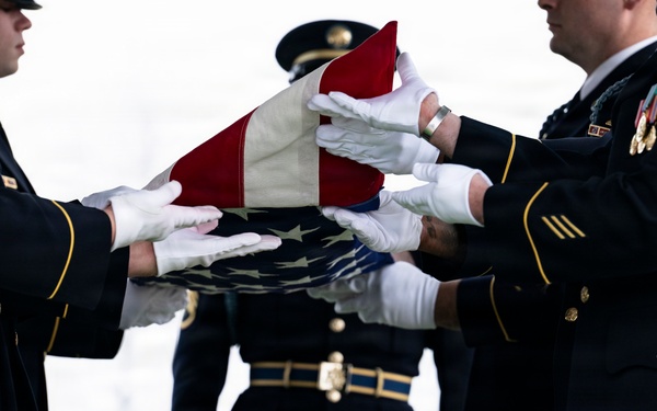 Military Funeral Honors are Conducted for U.S. Army Cpl. Thaddeus Pecorak