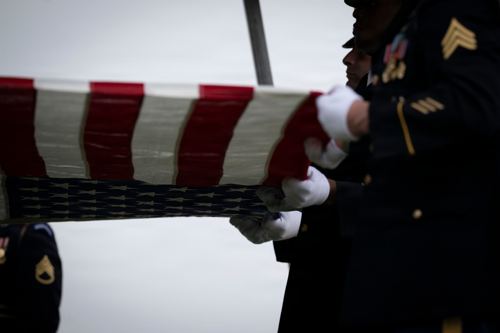 Military Funeral Honors are Conducted for U.S. Army Cpl. Thaddeus Pecorak