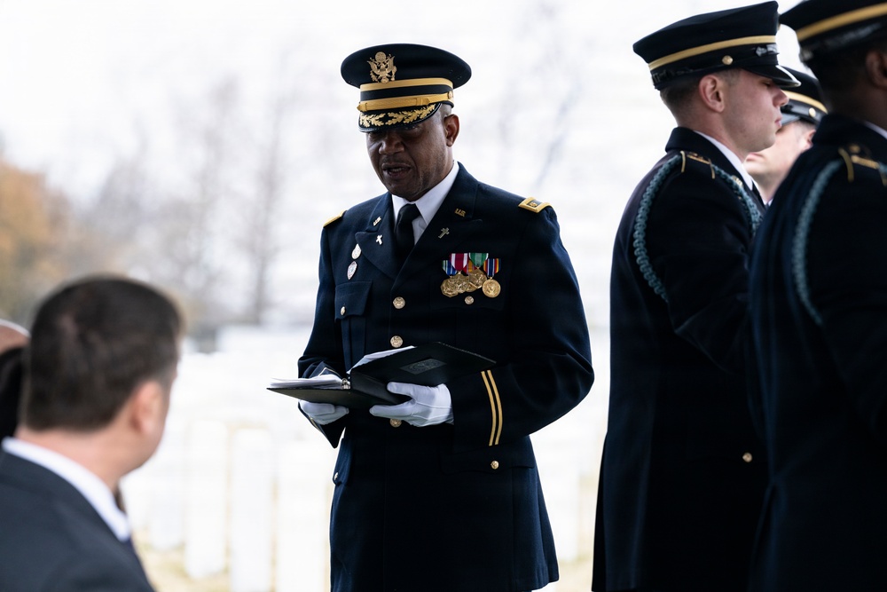Military Funeral Honors are Conducted for U.S. Army Cpl. Thaddeus Pecorak