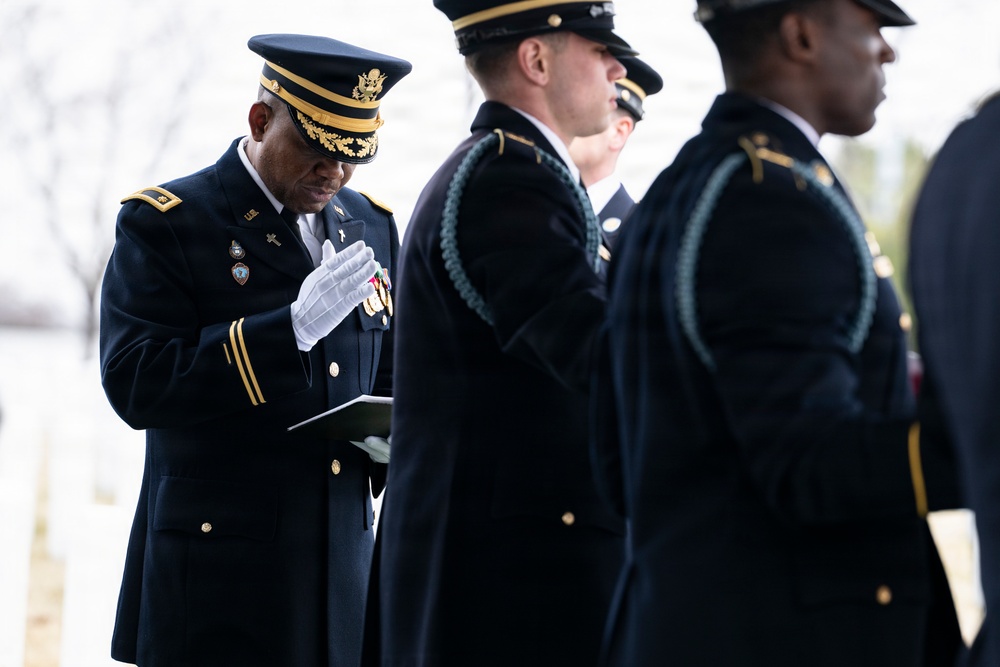 Military Funeral Honors are Conducted for U.S. Army Cpl. Thaddeus Pecorak