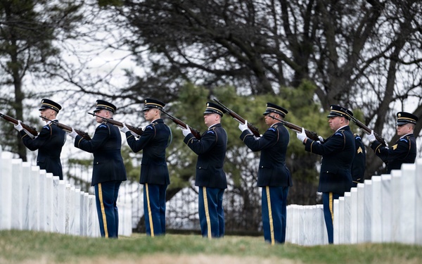 Military Funeral Honors are Conducted for U.S. Army Cpl. Thaddeus Pecorak