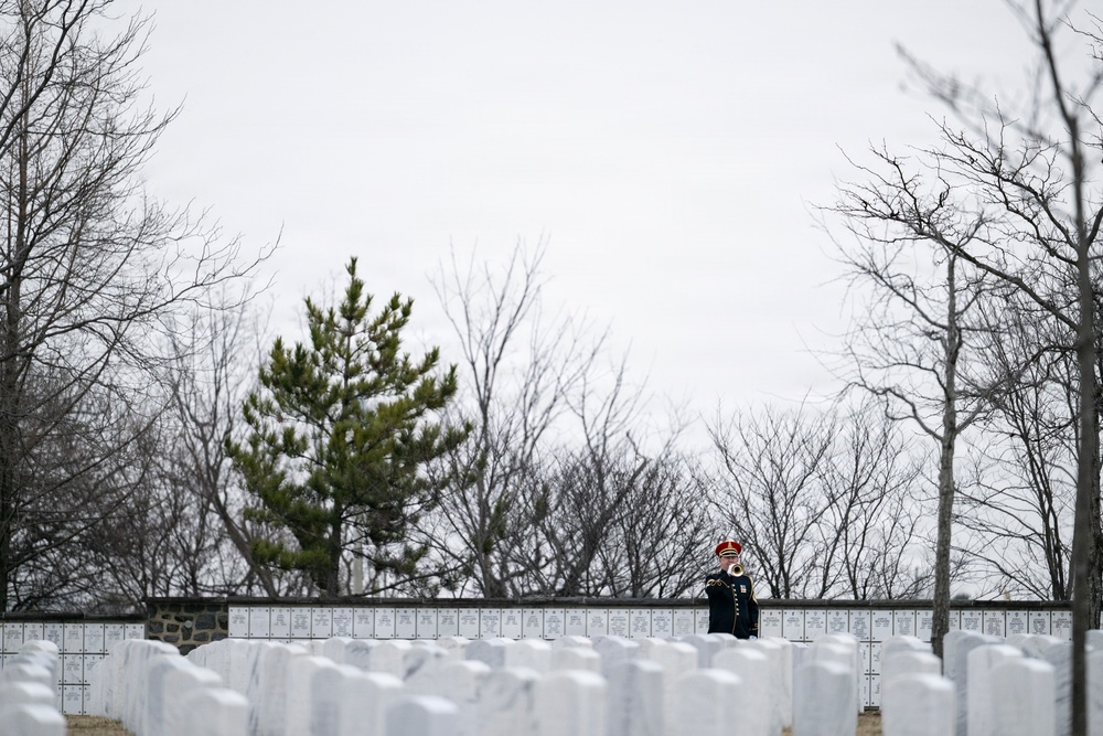 Military Funeral Honors are Conducted for U.S. Army Cpl. Thaddeus Pecorak