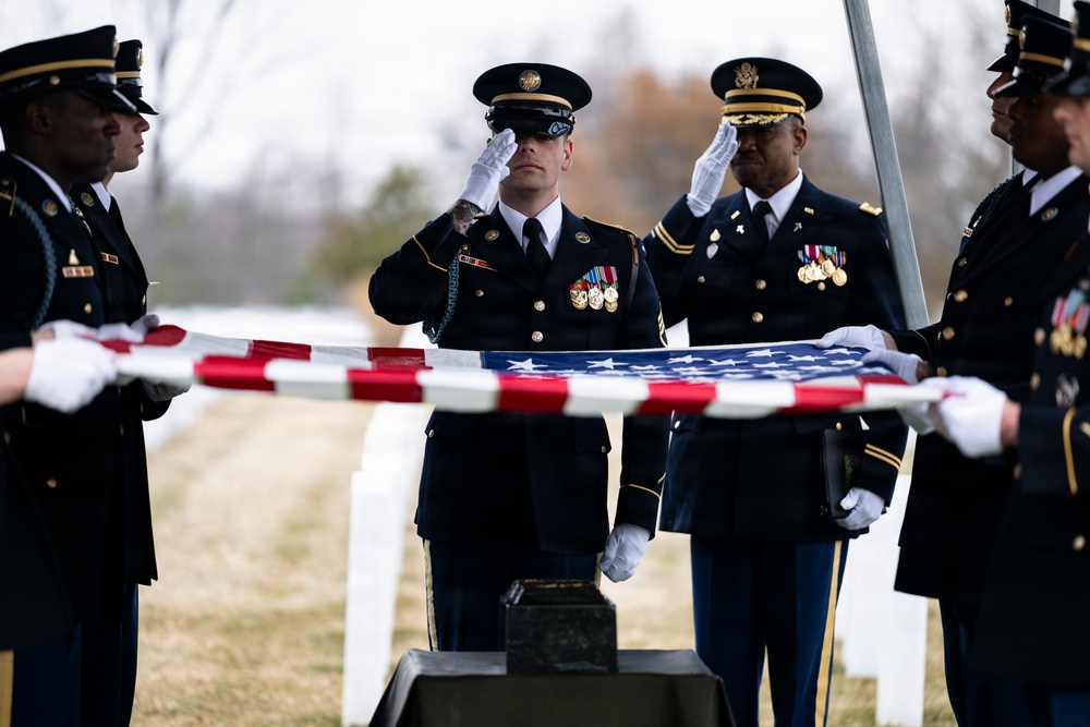 Military Funeral Honors are Conducted for U.S. Army Cpl. Thaddeus Pecorak