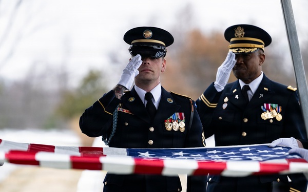 Military Funeral Honors are Conducted for U.S. Army Cpl. Thaddeus Pecorak