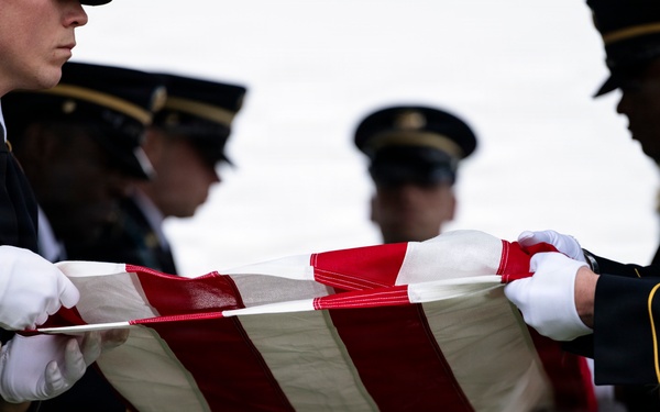 Military Funeral Honors are Conducted for U.S. Army Cpl. Thaddeus Pecorak