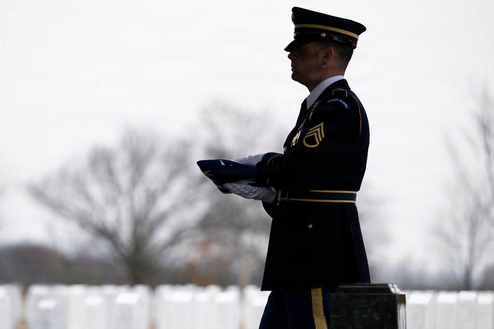 Military Funeral Honors are Conducted for U.S. Army Cpl. Thaddeus Pecorak
