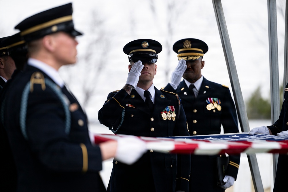 Military Funeral Honors are Conducted for U.S. Army Cpl. Thaddeus Pecorak