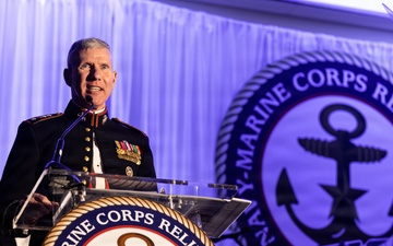 The Commandant, Gen. Eric M. Smith is the guest of honor of the Navy Marine Corps Relief Society Ball