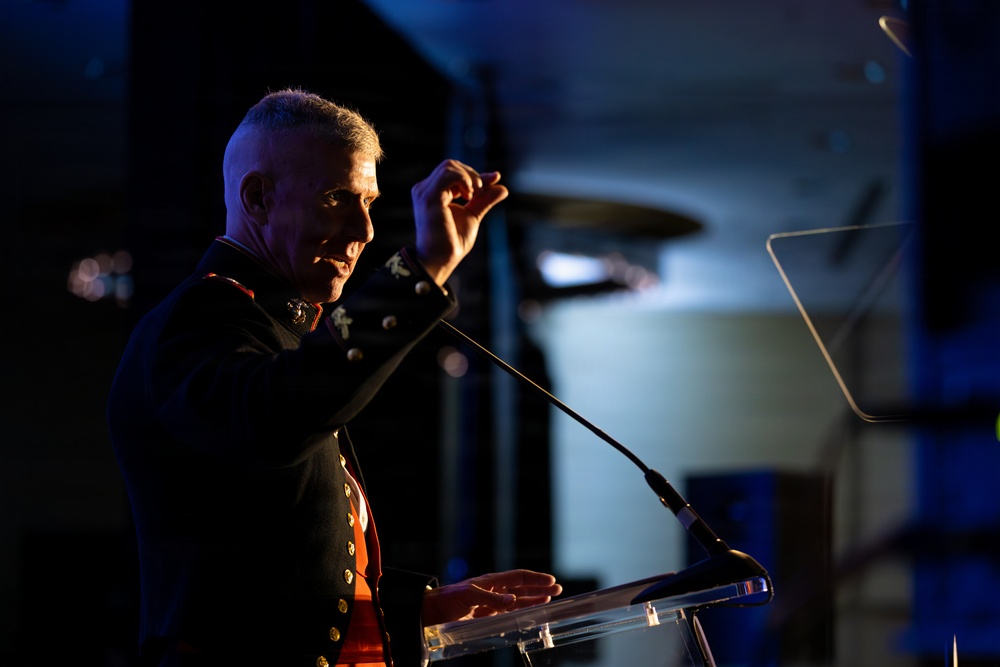 The Commandant, Gen. Eric M. Smith is the guest of honor of the Navy Marine Corps Relief Society Ball