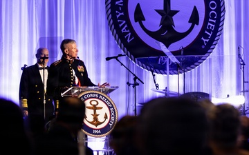 The Commandant, Gen. Eric M. Smith is the guest of honor of the Navy Marine Corps Relief Society Ball