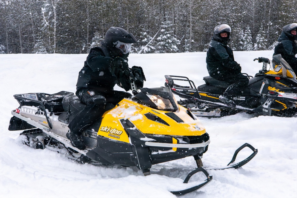 Coast Guard Northeast Conducts Snowmobile Training with Maine Customs and Border Patrol