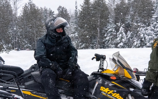 Coast Guard Northeast Conducts Snowmobile Training with Maine Customs and Border Patrol