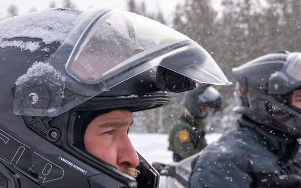 Coast Guard Northeast Conducts Snowmobile Training with Maine Customs and Border Patrol