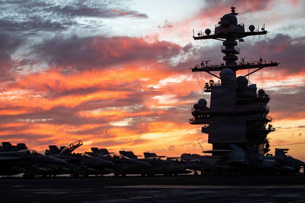 USS Gerald R. Ford (CVN 78) supports Operation Epic Fury