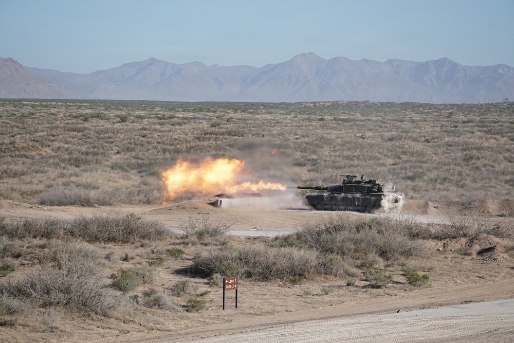 1st Armored Division Crews Crews Put Abrams Lethality to the Test at Dona Ana Range