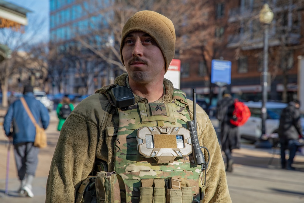 Mississippi National Guard Soldiers patrol in Washington, D.C.