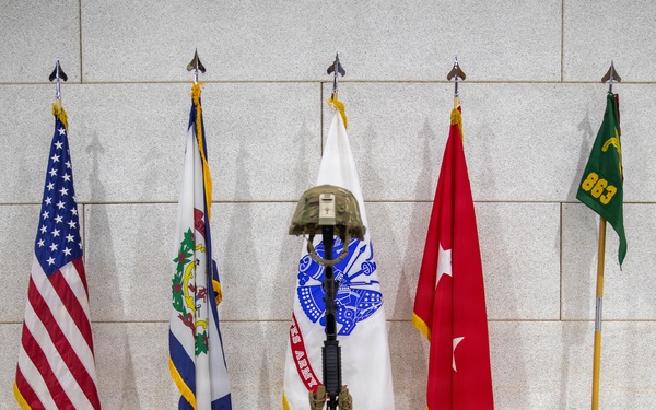 WVNG Soldiers honor Spc. Sarah Beckstrom during 863rd Military Police Company memorial ceremony