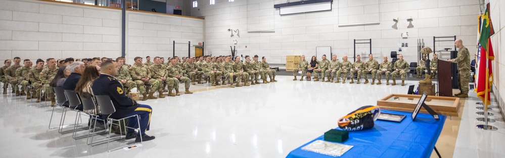 WVNG Soldiers honor Spc. Sarah Beckstrom during 863rd Military Police Company memorial ceremony