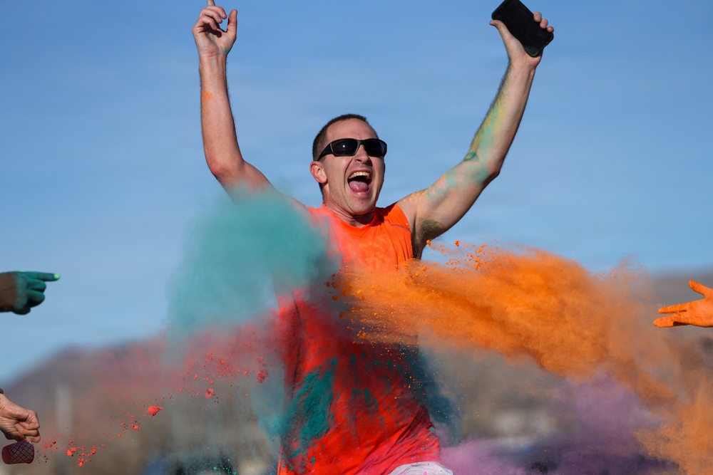 Creech AFB airmen run 3K to support teen dating violence awareness