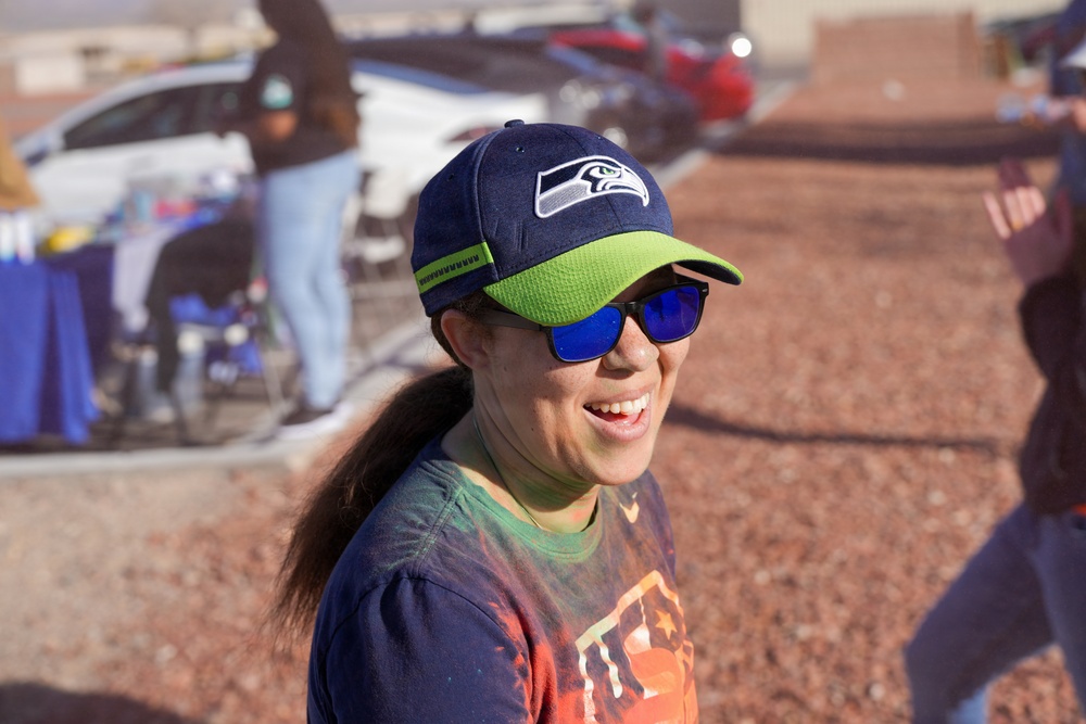 Creech AFB airmen run 3K to support teen dating violence awareness