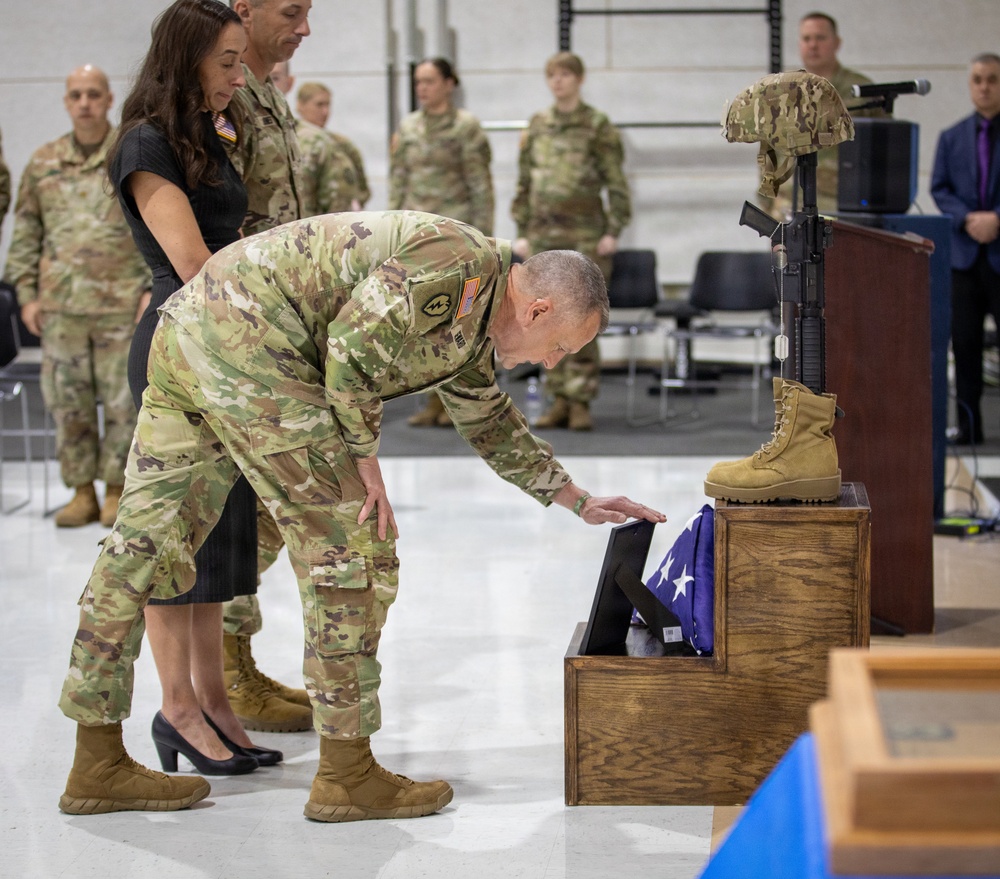 WVNG Soldiers honor Spc. Sarah Beckstrom during 863rd Military Police Company memorial ceremony