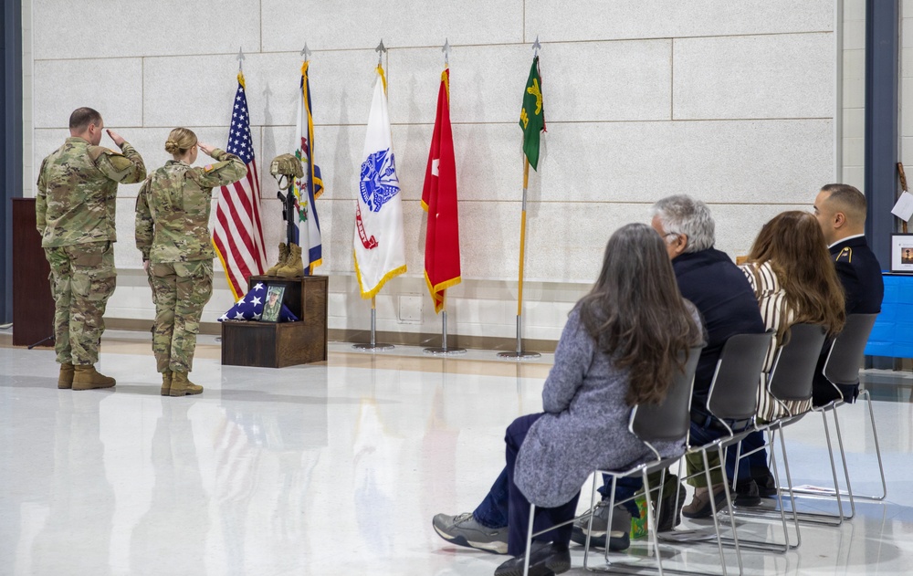 WVNG Soldiers honor Spc. Sarah Beckstrom during 863rd Military Police Company memorial ceremony