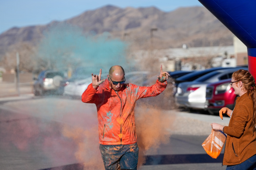 Creech AFB airmen run 3K to support teen dating violence awareness