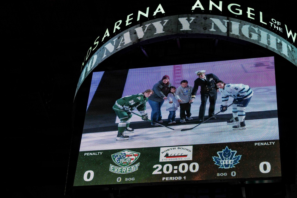 Future Sailors Enlist During Navy Night at Angel of the Winds Arena