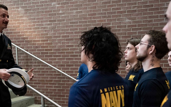 Future Sailors Enlist During Navy Night at Angel of the Winds Arena