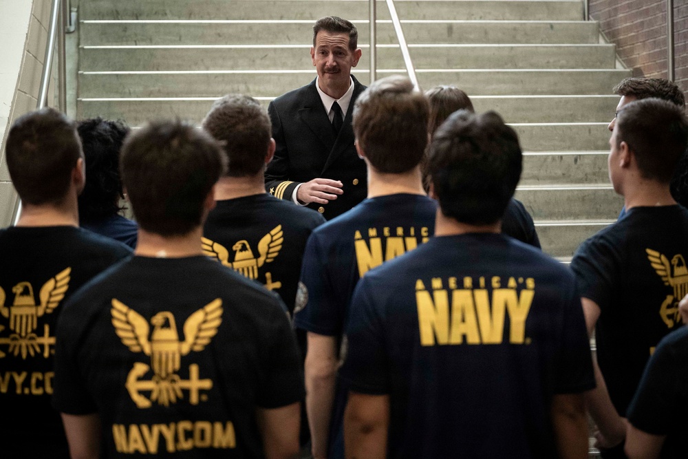Future Sailors Enlist During Navy Night at Angel of the Winds Arena