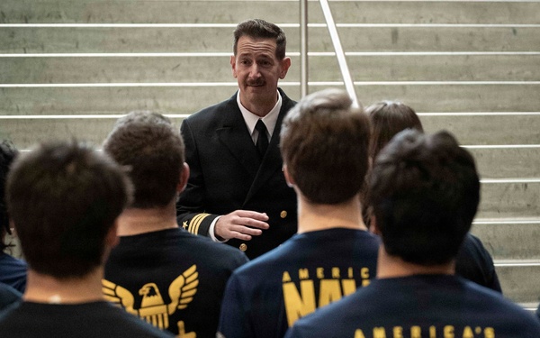 Future Sailors Enlist During Navy Night at Angel of the Winds Arena