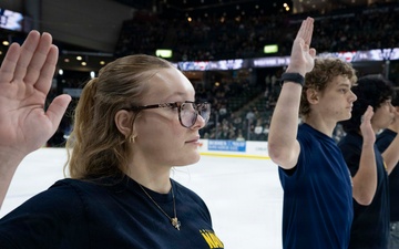Future Sailors Enlist During Navy Night at Angel of the Winds Arena