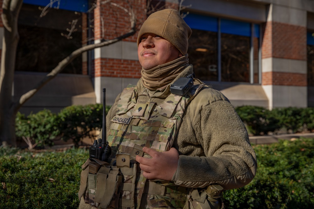Mississippi National Guard Soldiers patrol in Washington, D.C.