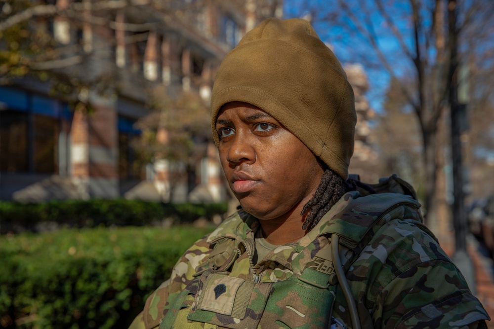 Mississippi National Guard Soldiers patrol in Washington, D.C.