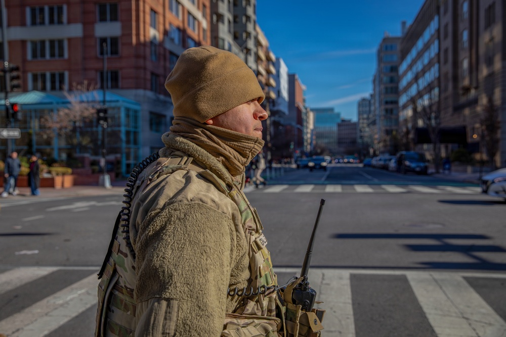 Mississippi National Guard Soldiers patrol in Washington, D.C.
