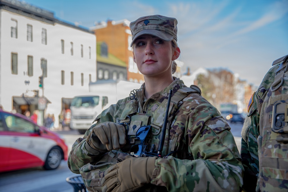 Mississippi National Guard Soldiers patrol in Washington, D.C.