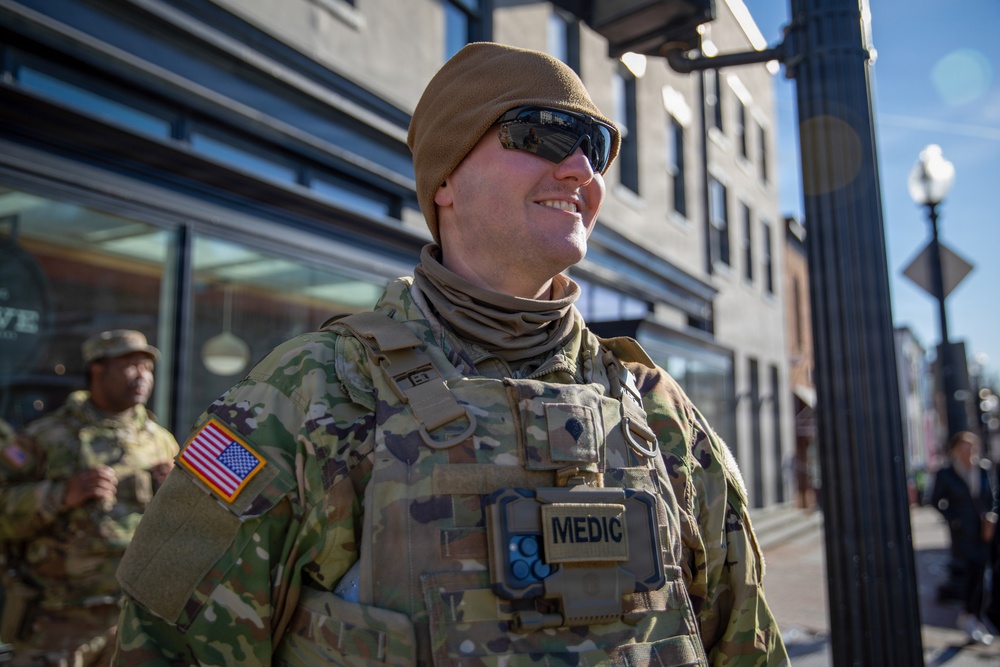 Mississippi National Guard Soldiers patrol in Washington, D.C.