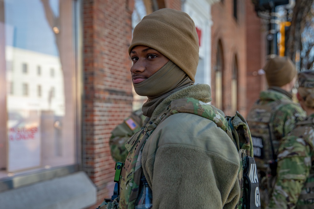 Mississippi National Guard Soldiers patrol in Washington, D.C.