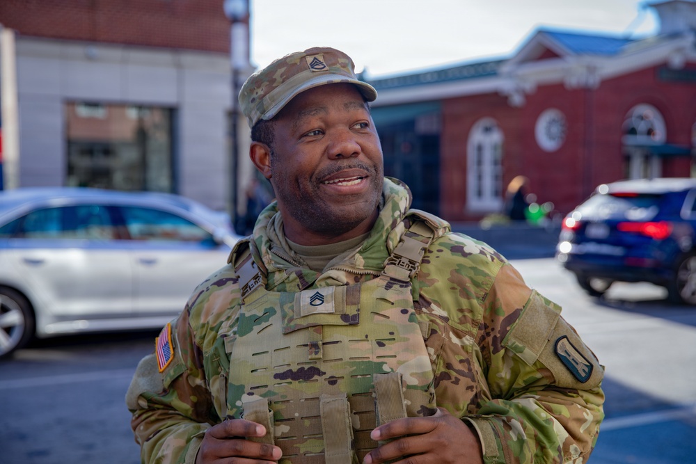 Mississippi National Guard Soldiers patrol in Washington, D.C.