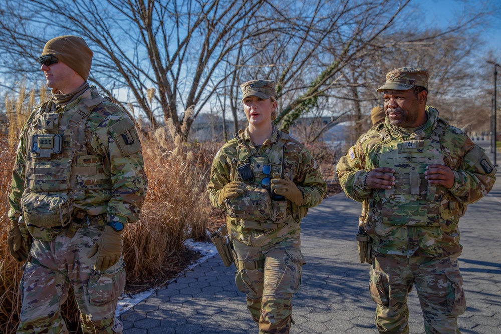 Mississippi National Guard Soldiers patrol in Washington, D.C.