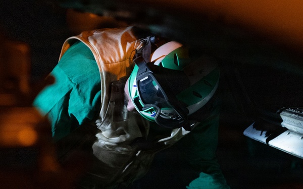 USS Bainbridge Conducts Flight Operations